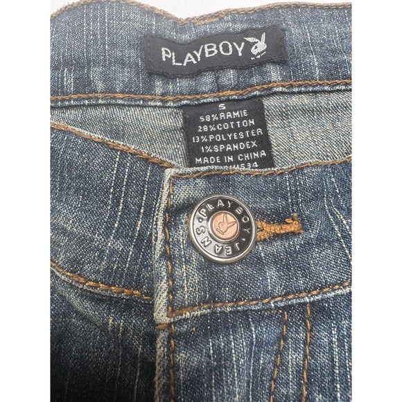 RARE Playboy Women Jeans Size 5 Y2K Vintage Coquette Western - Picture 9 of 14